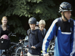 Børn på cykel